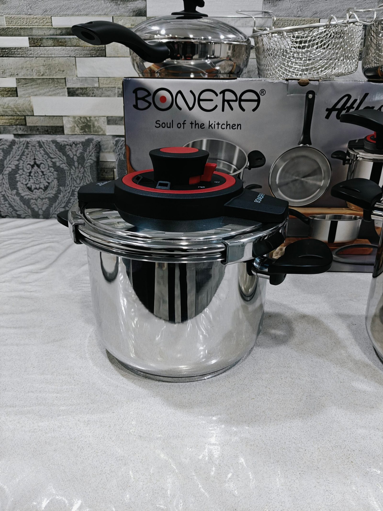 Pack 10 pieces Cocotte 6L + 8L Bonera original turque inox 18/10 haute qualité – Image 4